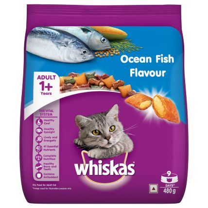 Whiskas Ocean Fish Flavour Adult Dry Cat Food