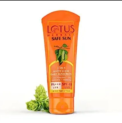 Lotus Herbals Sun Screen Cream 3 In 1 Matte Look SPF 40 