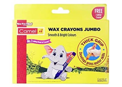 Camel Drawing Colours Wax Crayon Jumbo 13 Shades