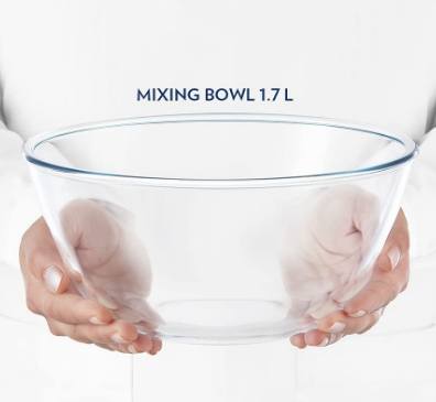 Borosil Bowl Microwavable 1.7 Mixing 