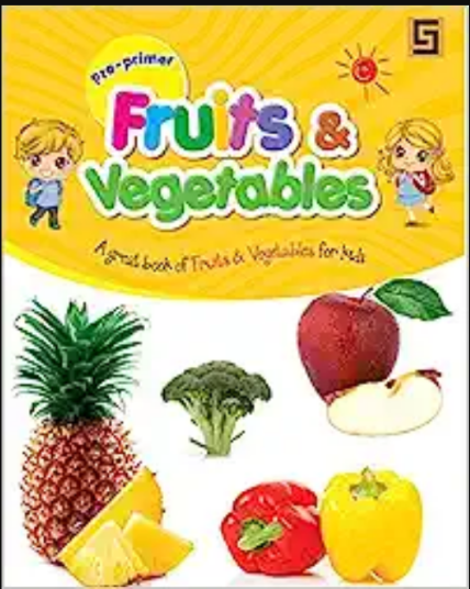 Pre-Primer Fruits & Vegetables Book