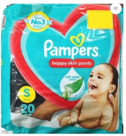 Pampers Baby Diaper Pants Happy Skin Small 4 To 8 Kg