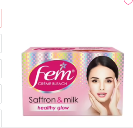 Fem Bleach Cream Saffron And Milk