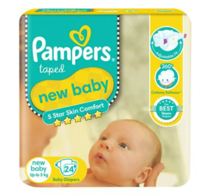 Pampers Taped New Baby