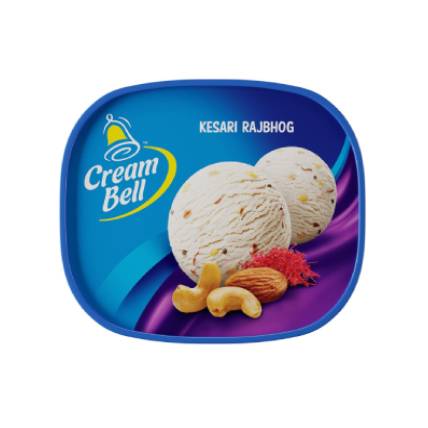 Cream Bell Ice Cream Tub Kesari Rajbhog