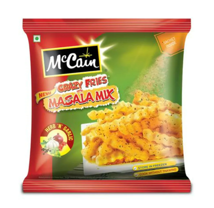 Mc Cain Frozen Veg Snacks Crazy Fries Masala Mix Herb And Onion