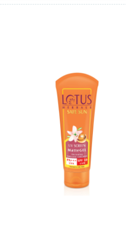 Lotus Herbals Sun Screen Cream Matte Gel UV SPF 50