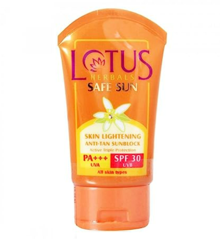 Lotus Herbals Sun Screen Cream Skin Lightening SPF 30 