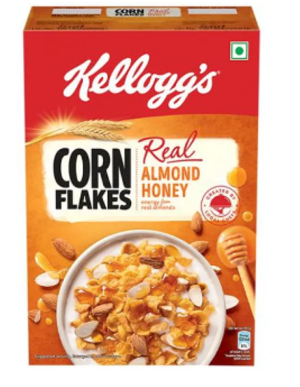 Kelloggs Corn Flakes Real Almond Honey	