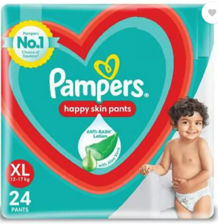 Pampers Happy Skin Pants XL