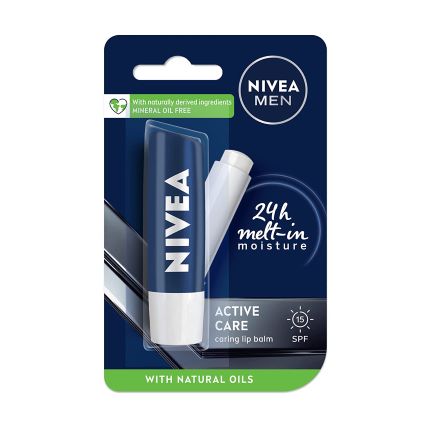 Nivea Lip Balm Men Active Care Caring