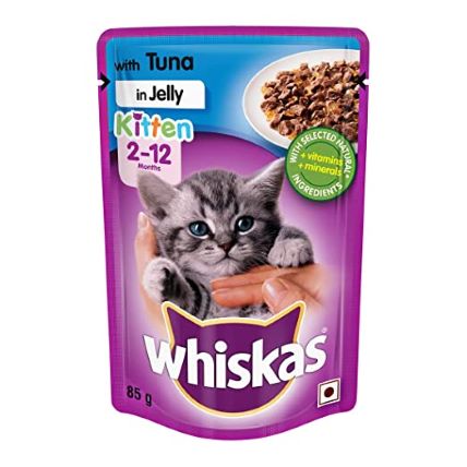 Whiskas Cat Food Tuna In Jelly Kitten 