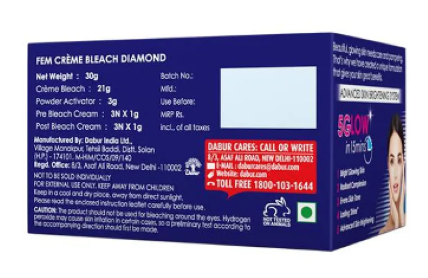 Fem Bleach Cream Diamond Sparkling Glow 