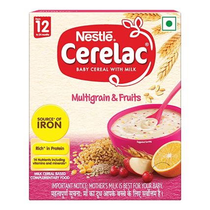 Nestle Baby Food Cerelac Multigrain And Fruits 12 To 24 Months	