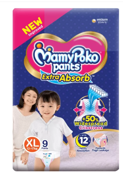 MamyPoko Baby Diapers Pants Extra Absorb Extra Large