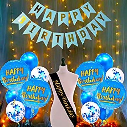 Birthday  Banner Golden