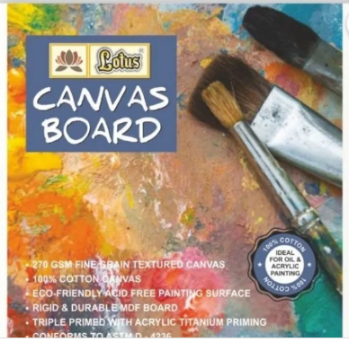 Lotus Painting Kit Canvas Board 6*8