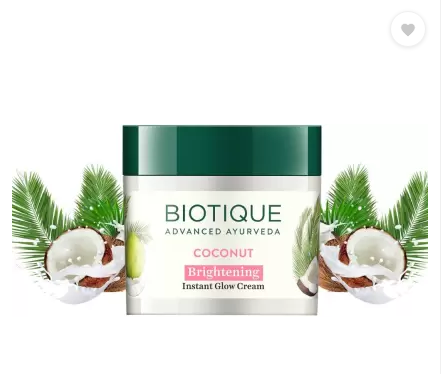 Biotique Face Cream Coconut Brightening Glow 