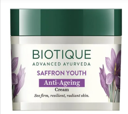 Biotique Face Cream Saffron Anti Ageing 