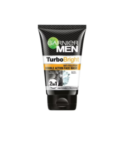 Garnier Face Wash Men Turbo Bright Double Action 