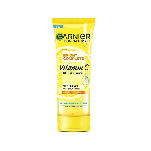 Garnier Face Wash Bright Complete Vitamin C Gel 