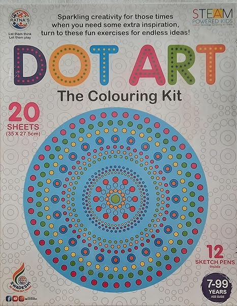 Ratnas Indoor Game Dot Art The Colouring Kit