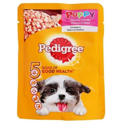 Pedigree Puppy Chicken Chunks Gravy 70 Gm