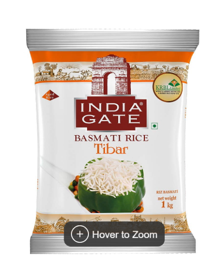 India Gate Rice Basmati Tibar