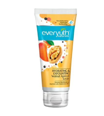 Everyuth Face Scrub Naturals Hydrating And Exfoliating Walnut Apricot	