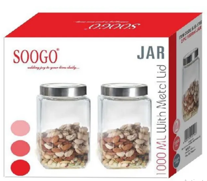 Soogo Jar Set Of 2 750 Ml